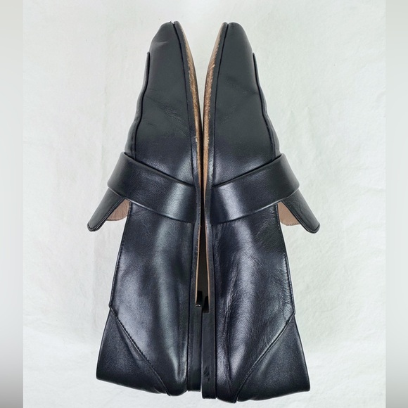 Stuart Weitzman Black Leather Loafers - Picture 4 of 10